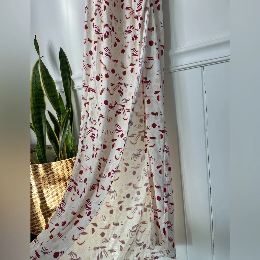 Free People Daria Open Back Front Slit Maxi Dress Size Small New E11
